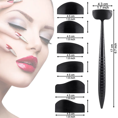 ¡Kit delineador linea sombras X 6 moldes!