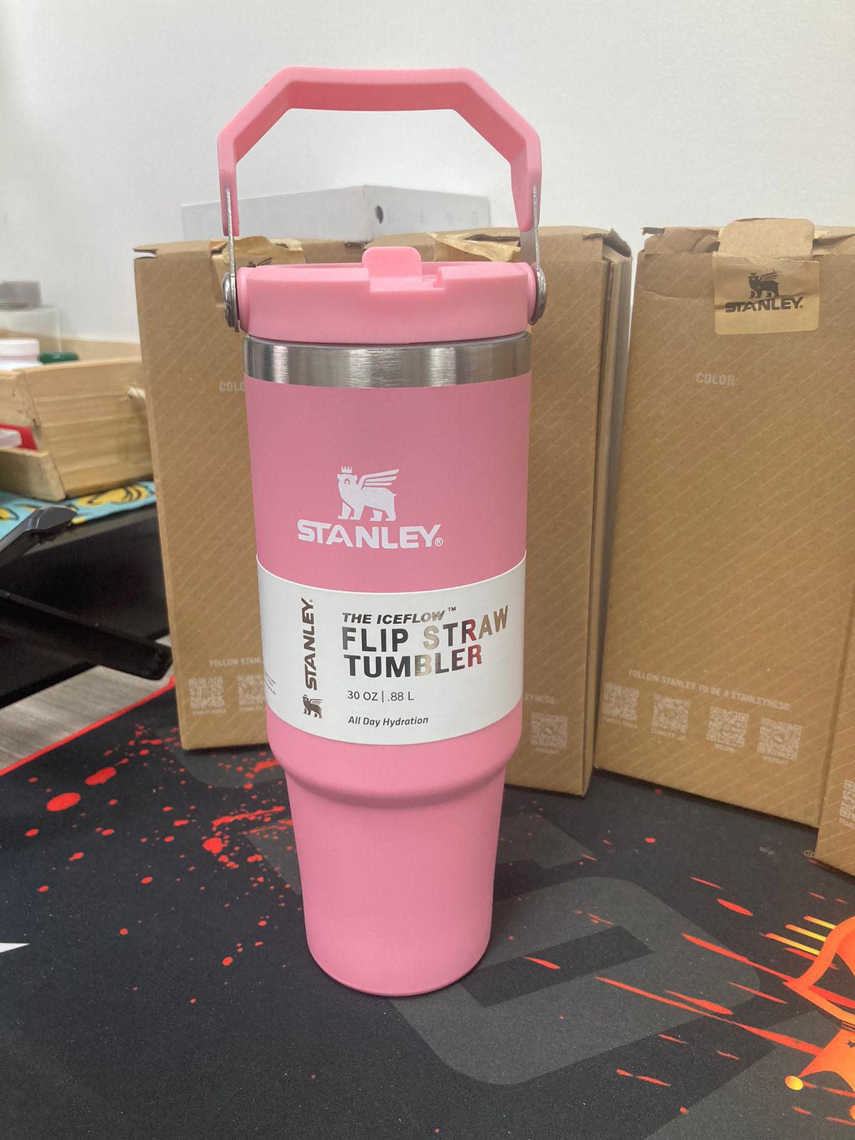 ¡INCREÍBLE VASO TERMO STANLEY DE MANIJA Y/O OREJA FLIP STRAW QUENCHER!