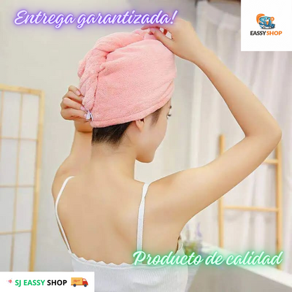 ¡GORRO PARA CABELLO SECADO RÁPIDO!🐱‍🏍