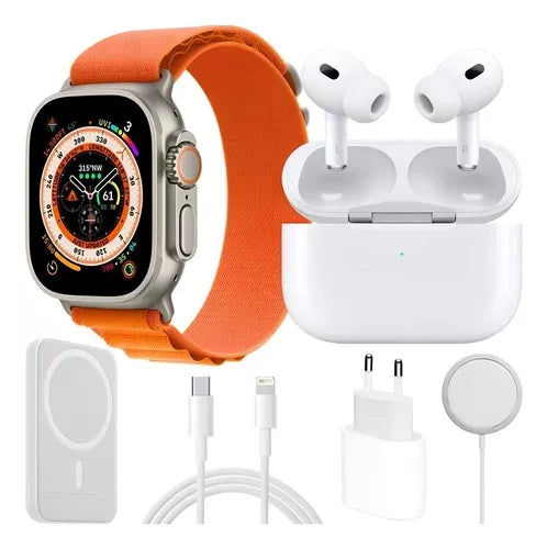 ¡Combo reloj x8 (Reloj Smartwatch X8 Ultra + Audífonos In Ear + Power Bank)!